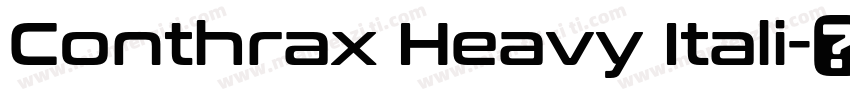 Conthrax Heavy Itali字体转换